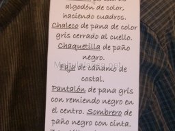 Exposición de indumentaria y costumbres 2009